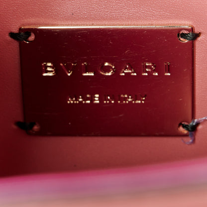 Bulgari Nappa Embellished Serpenti Forever Crossbody Pink 6 of 10