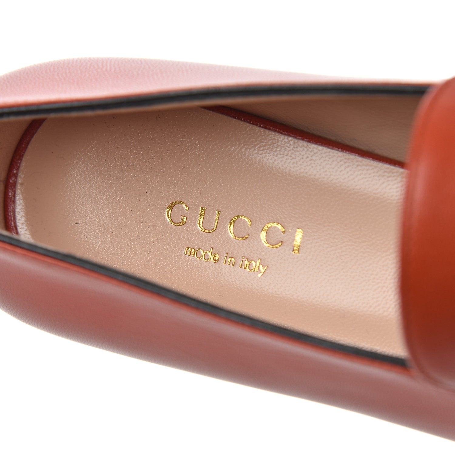 Gucci Malaga Kid Womens GG Marmont Loafers 35 Orange 7 of 8