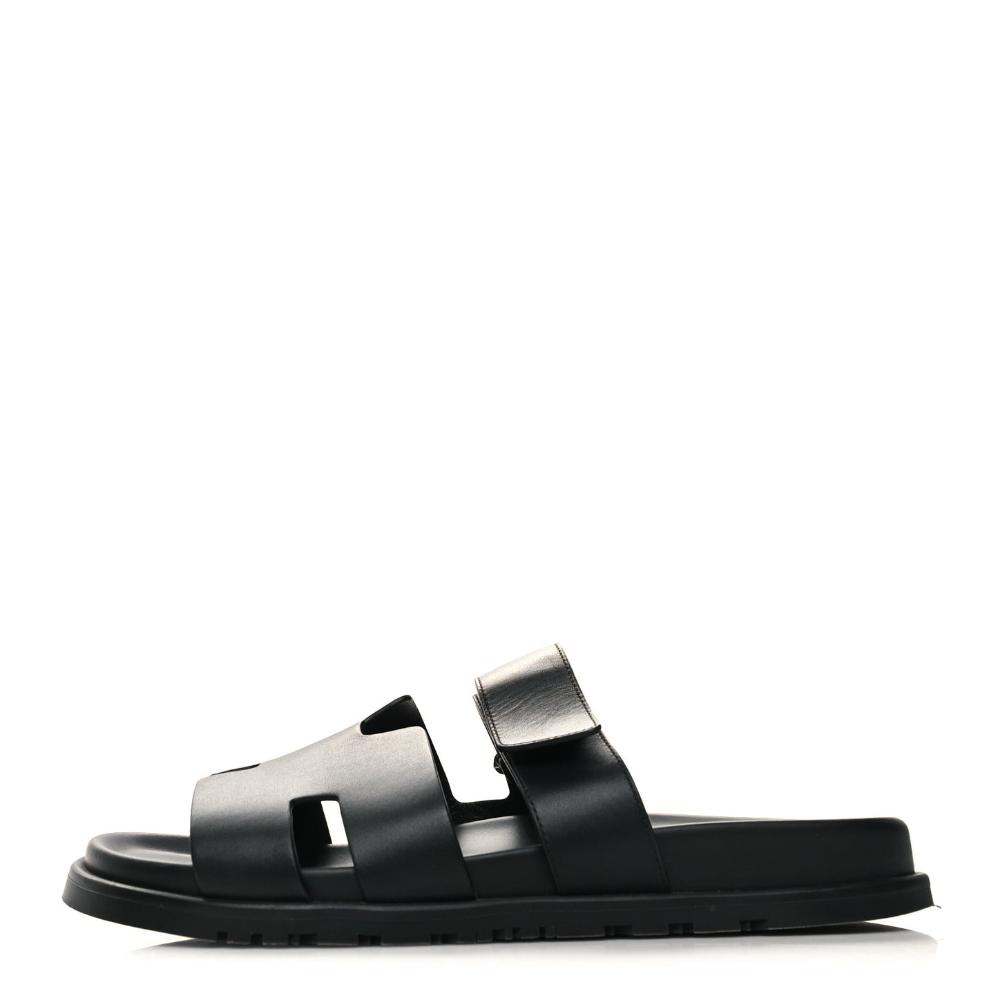Calfskin Mens Chypre Sandals 43 Black