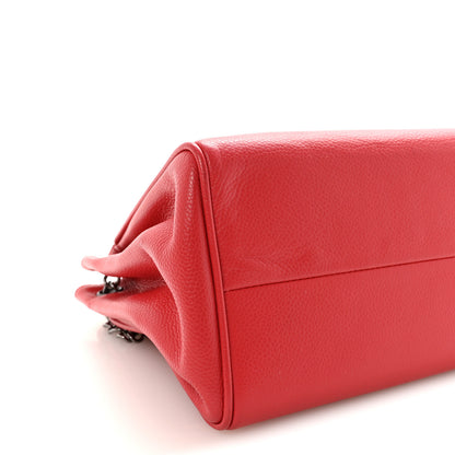 Chanel Caviar Small Accordion Flap Red 9 of 10