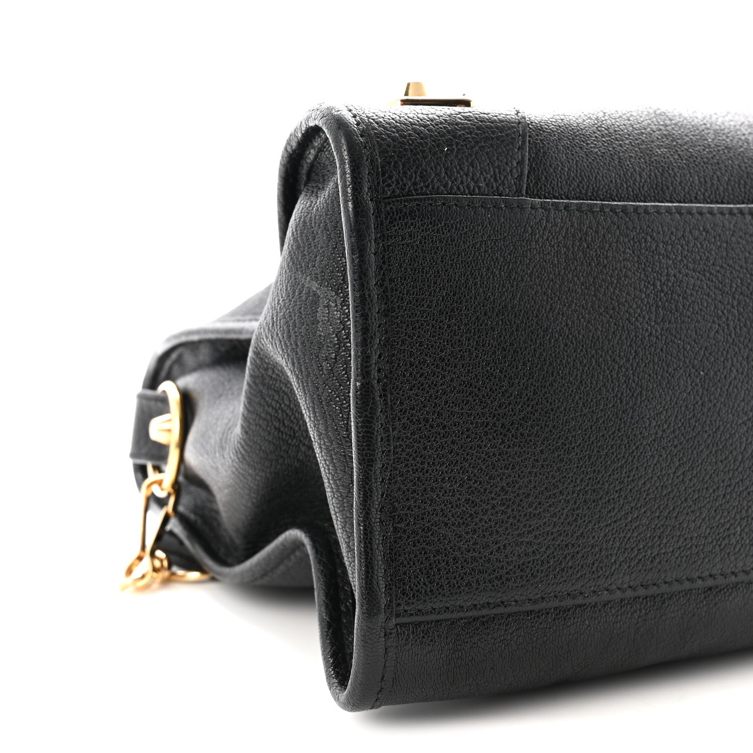 Balenciaga Chevre Gold Metallic Edge Hardware City Black 9 of 10