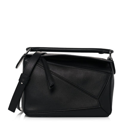 Loewe Calfskin Small Puzzle Bag Black 1 of 12