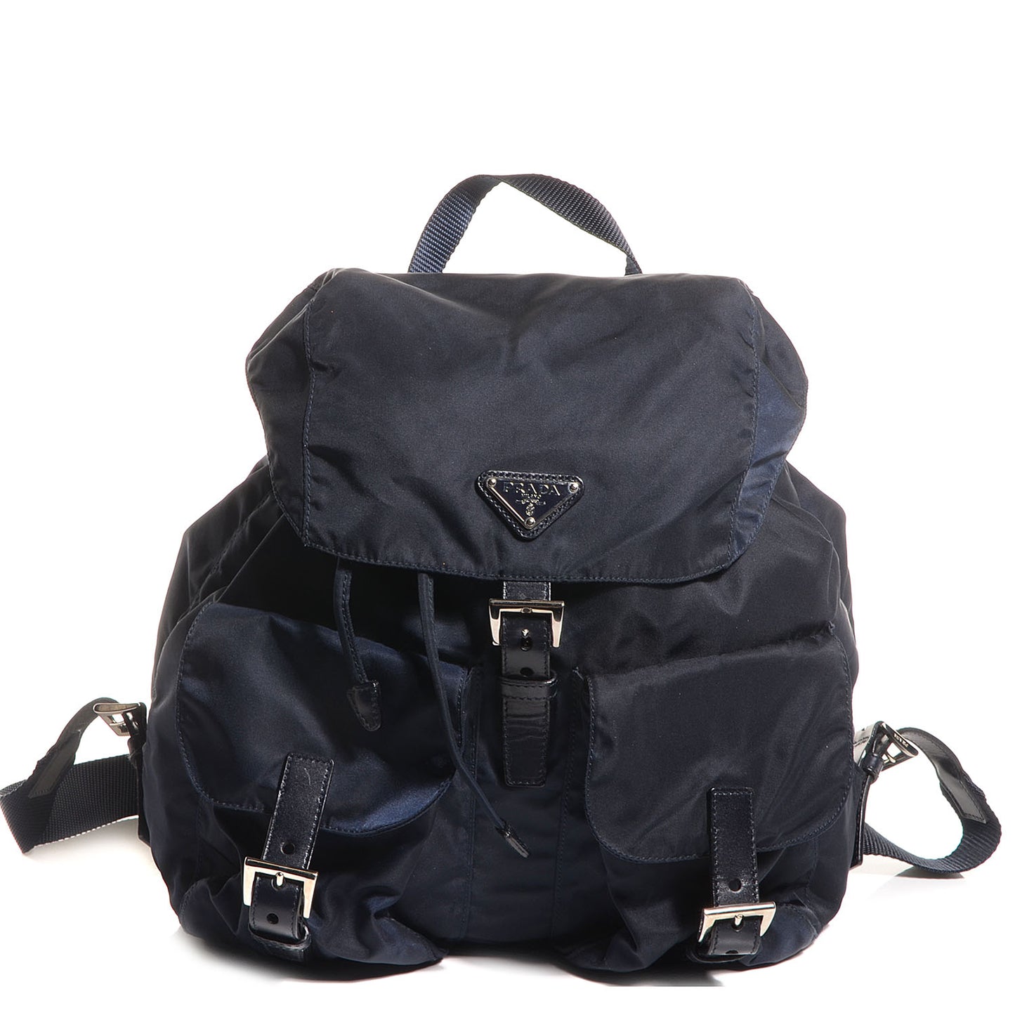Nylon Vela Medium Backpack Bluette