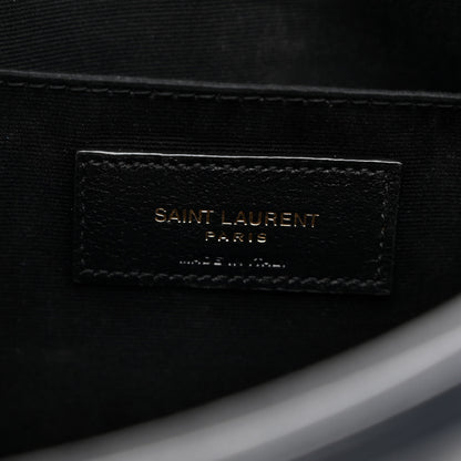 Saint Laurent Calfskin Matelasse Monogram Lou Camera Bag Deep Marine 7 of 9