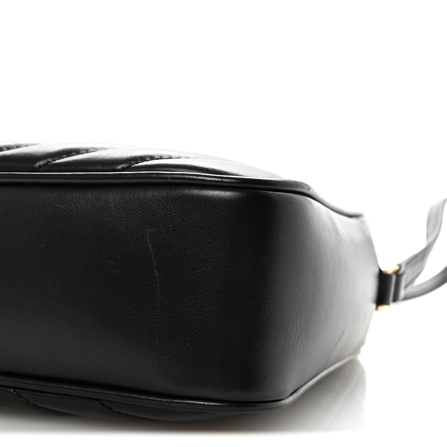 Calfskin Matelasse Monogram Lou Camera Bag Black
