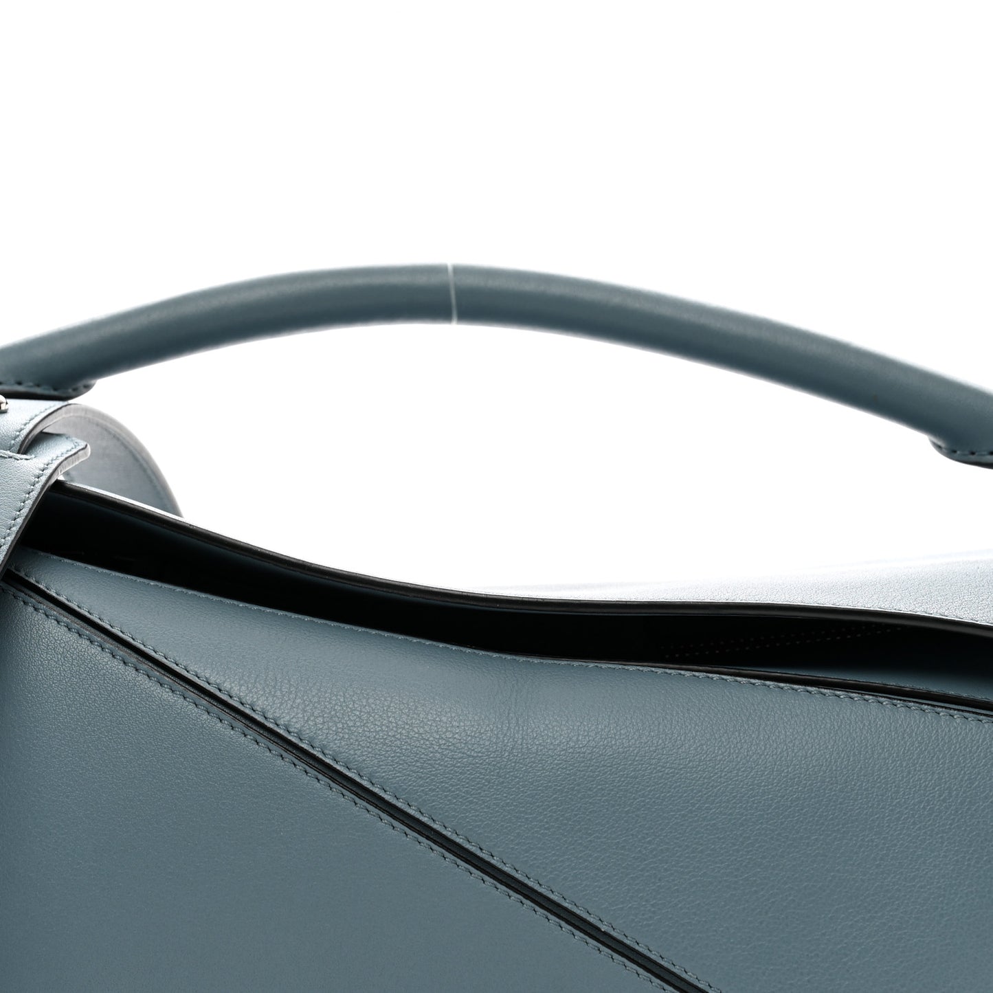 Calfskin Medium Puzzle Bag Stone Blue