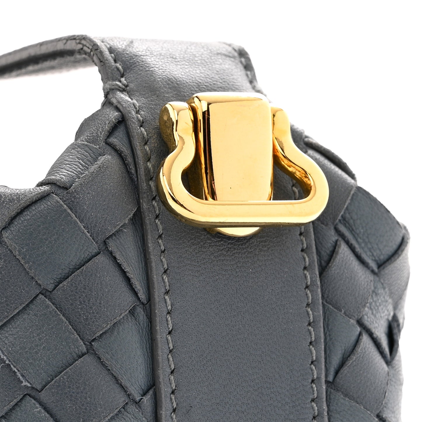 Nappa Intrecciato Large Cosmetic Case Blue