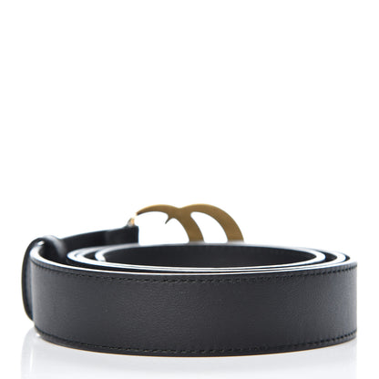 Gucci Calfskin Double G 30mm Belt 100 40 Black 3 of 6