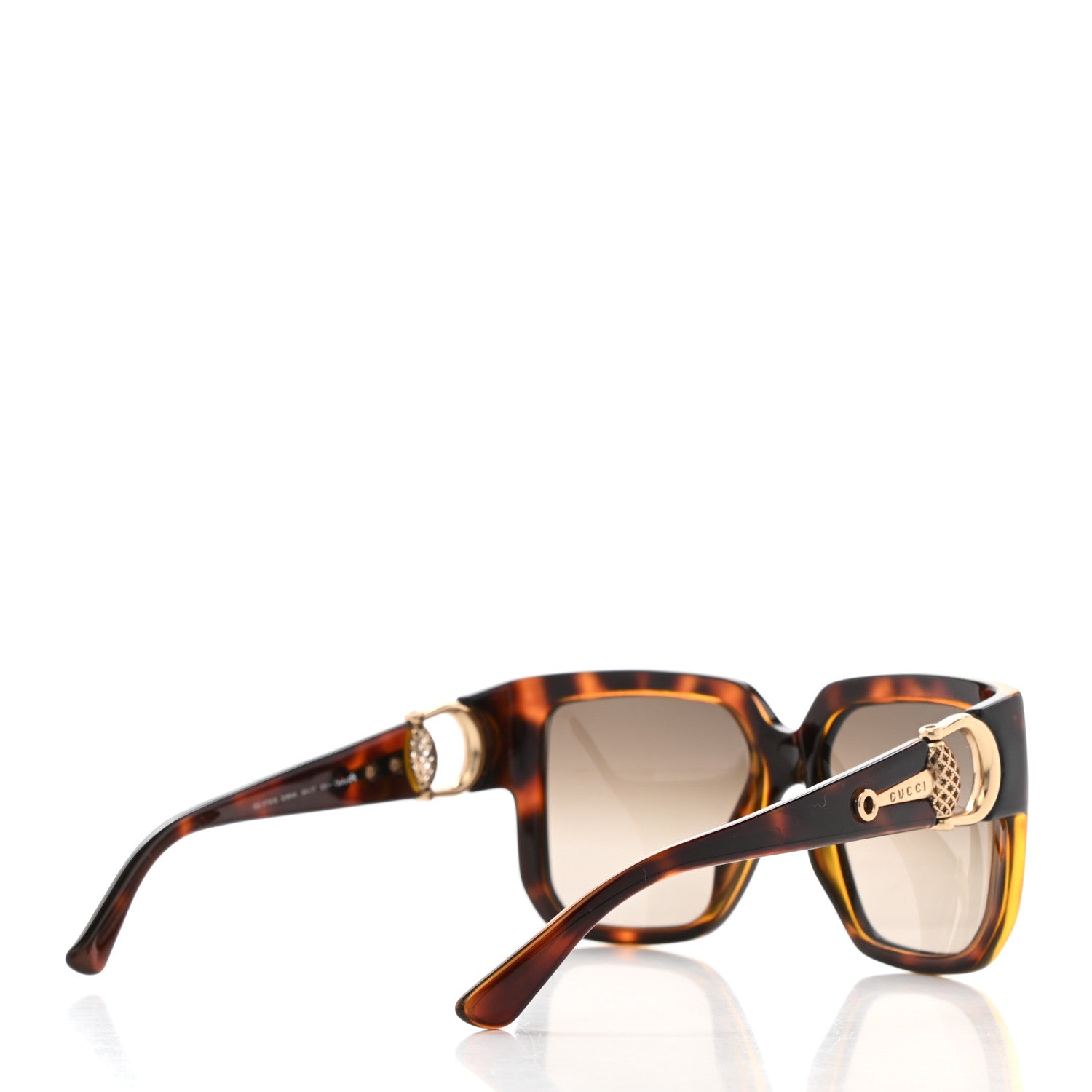 Gucci Acetate Sunglasses GG3713S Havana Gold 4 of 8