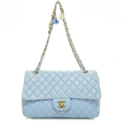 Chanel Lambskin Valentine Charms Medium Flap Baby Blue 1 of 11