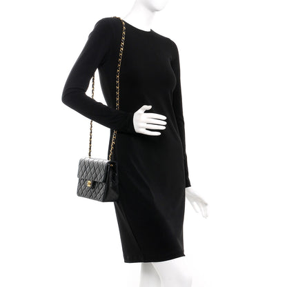 Chanel Lambskin Quilted Small Single Flap Black 2 of 8