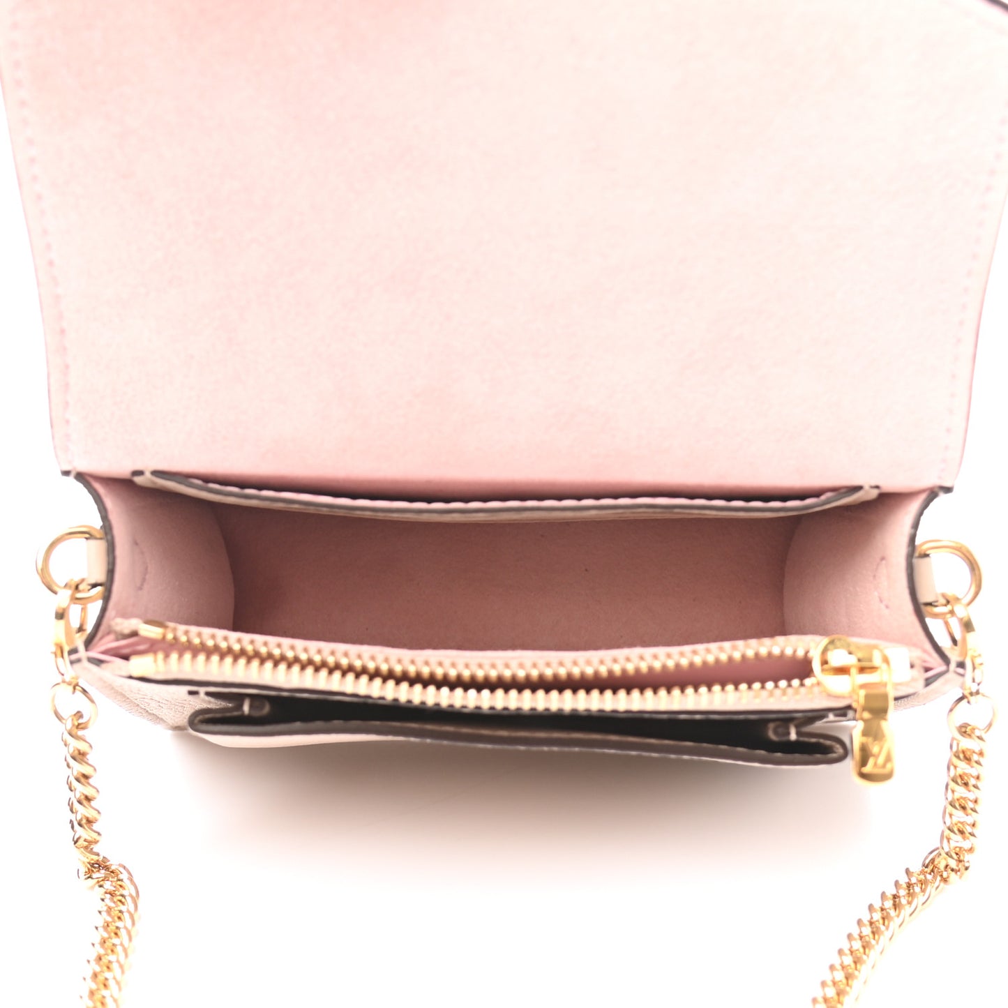 Soft Calfskin Mini My Lockme Chain Pochette Greige