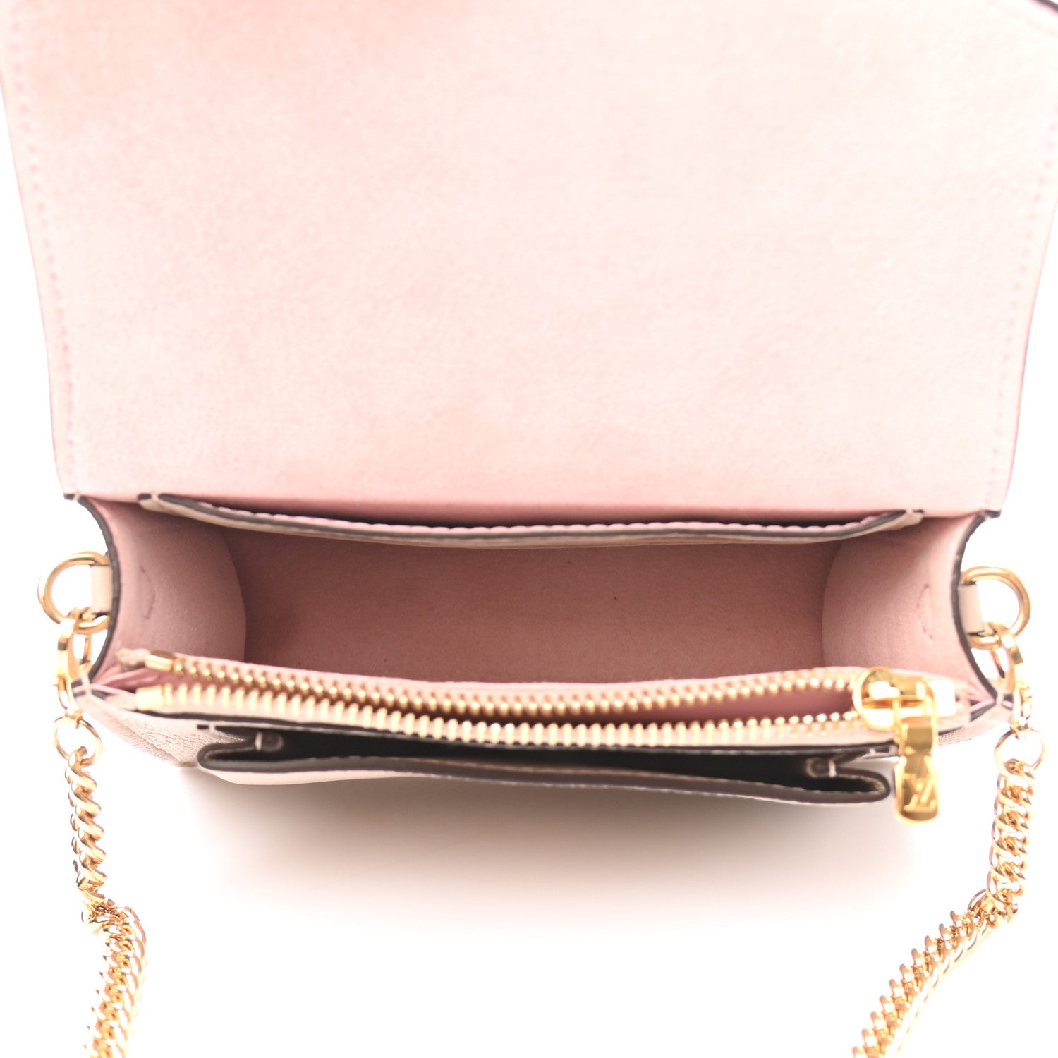 Louis Vuitton Soft Calfskin Mini My Lockme Chain Pochette Greige 5 of 9
