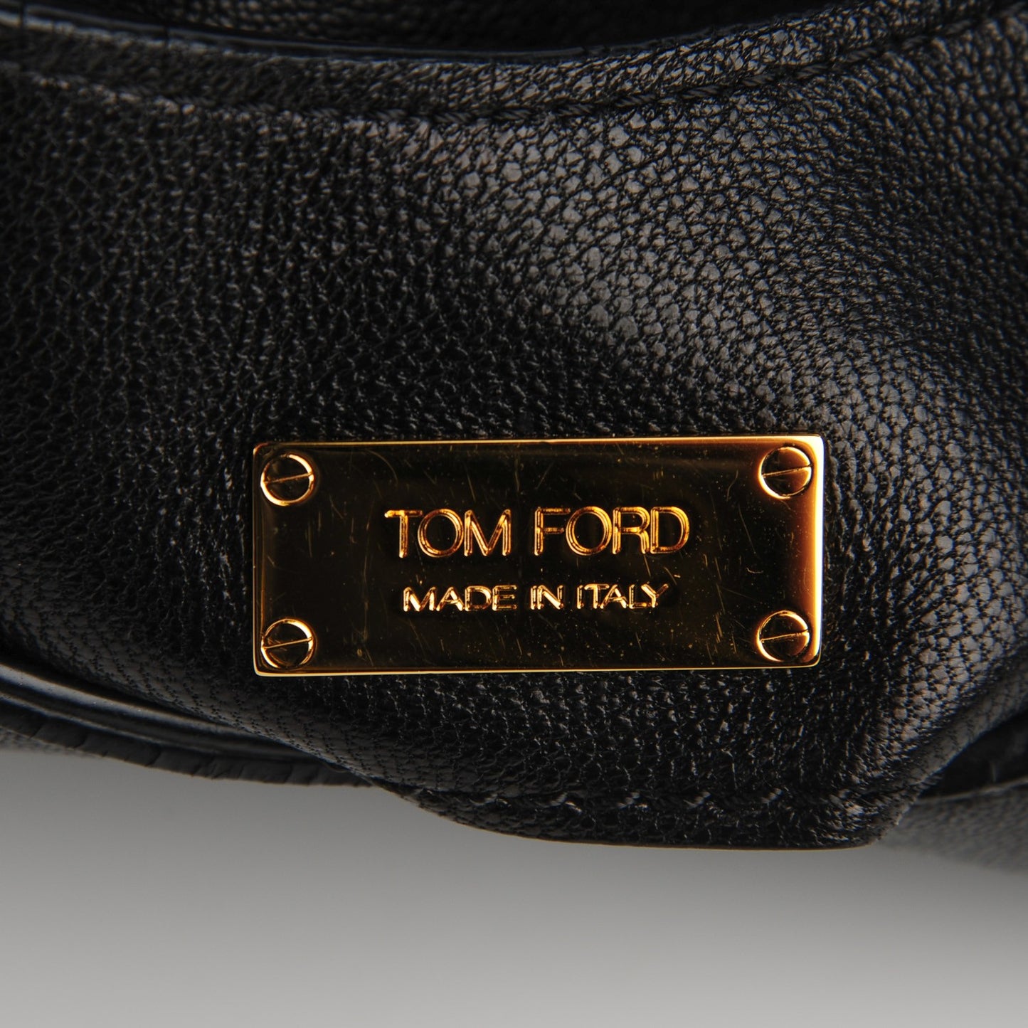 Ramskin Large Alix Padlock Zip Shoulder Bag Black