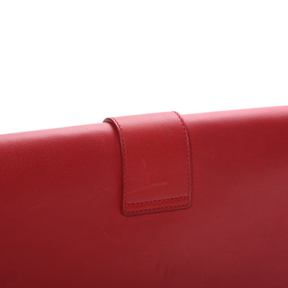Saint Laurent Calfskin Classic Y Ligne Clutch Red 6 of 8