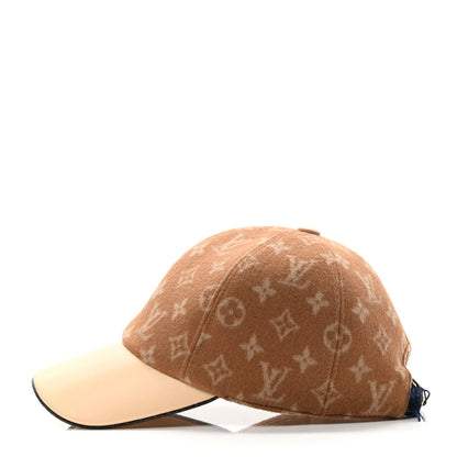 Louis Vuitton Wool Monogram Carry On Cap M Beige 4 of 10
