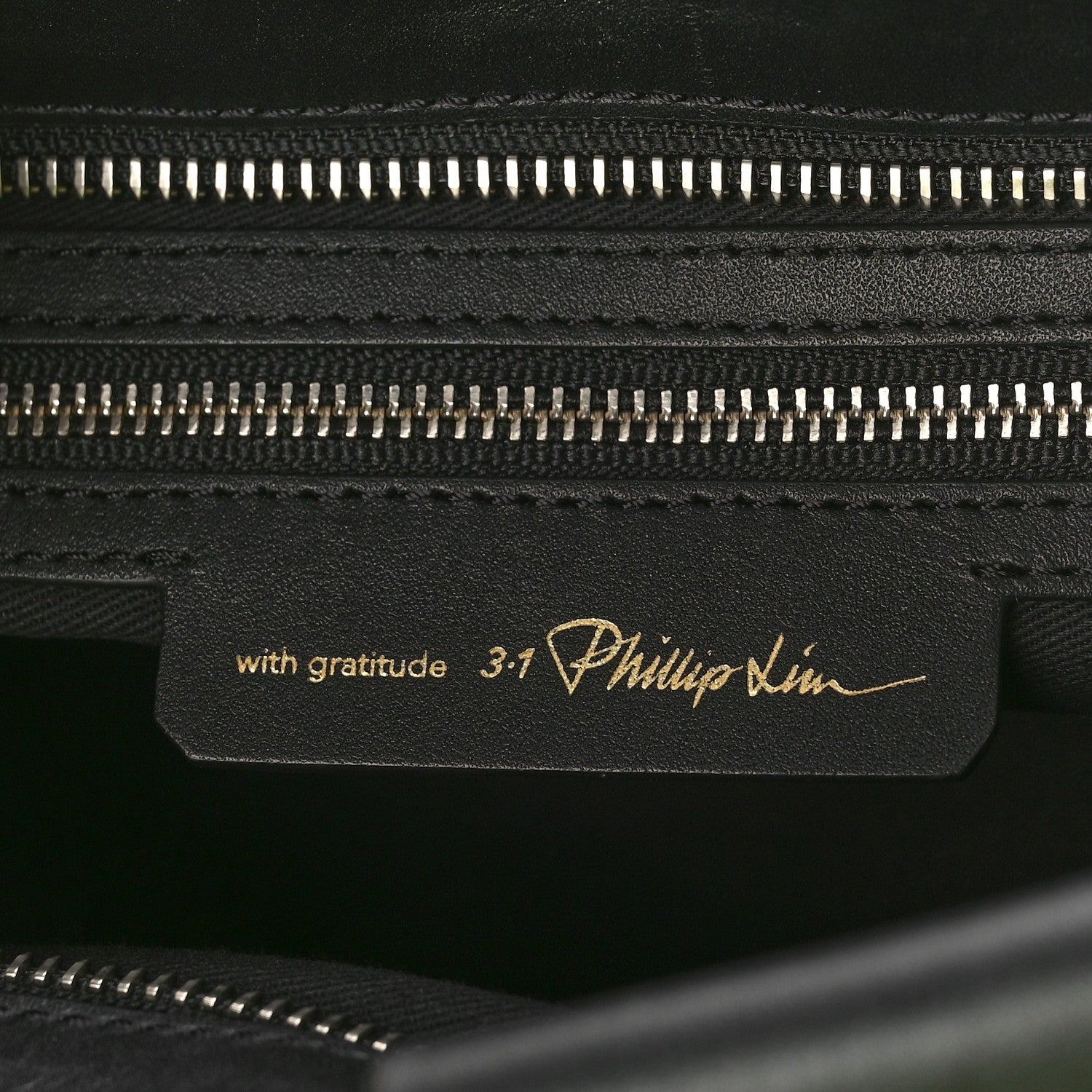 3.1 Phillip Lim Calfskin Odita Lattice Pouch Black 6 of 8