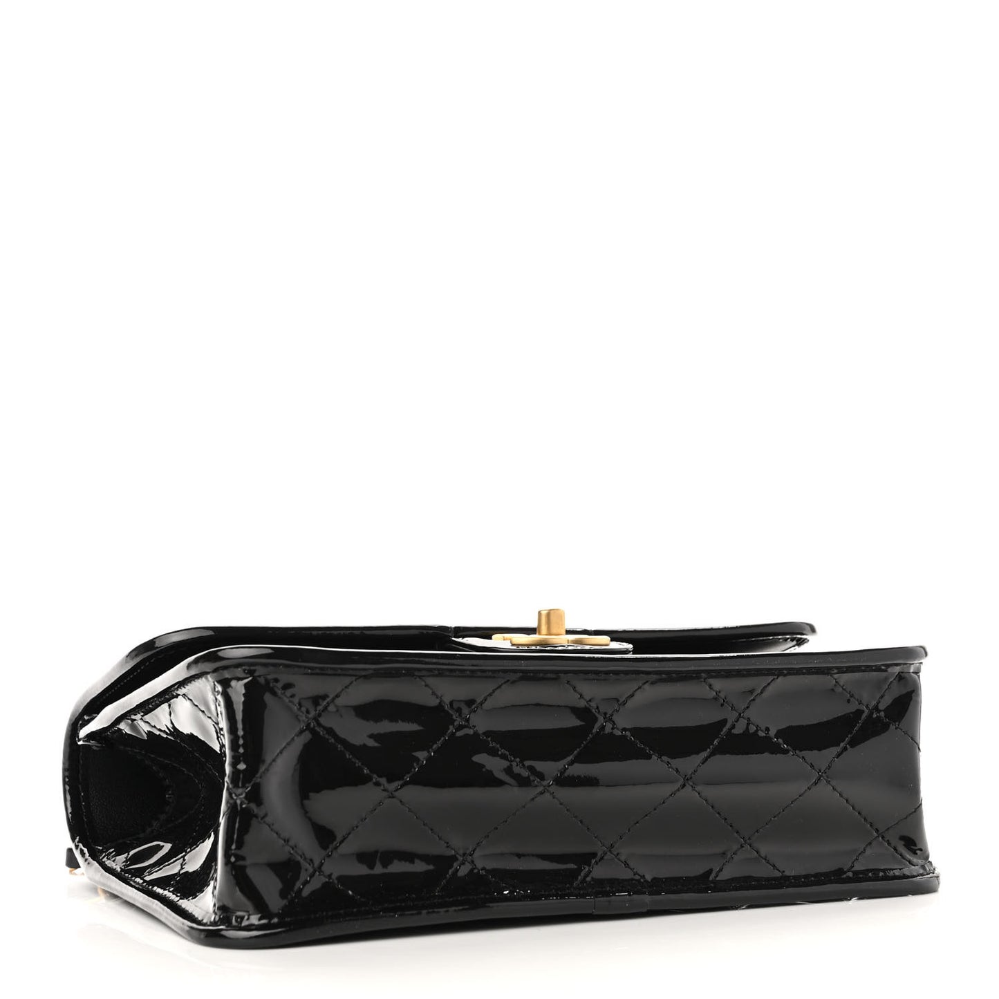 Lambskin Quilted Jumbo Single Flap Black