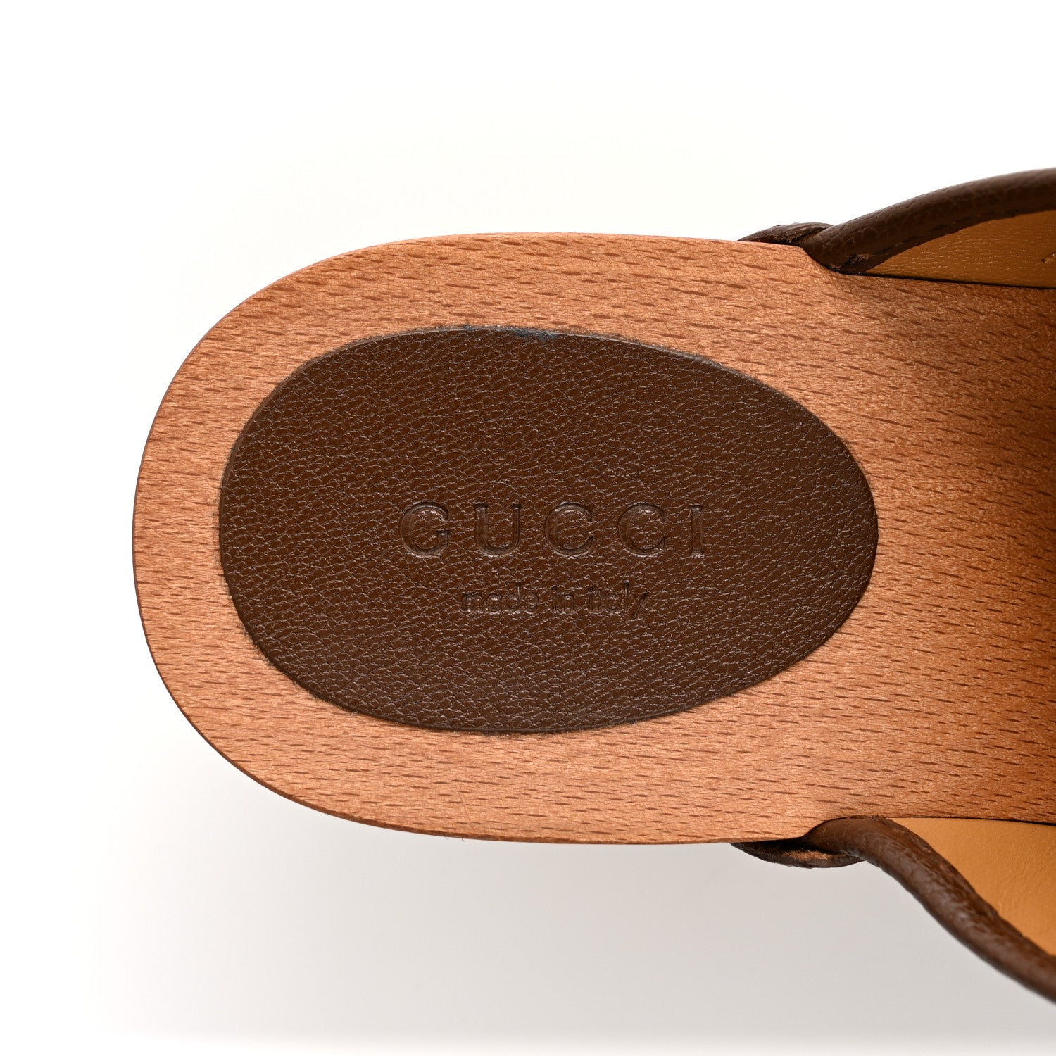 Gucci Monogram Goatskin Horsebit Clog Mules 37 Beige Ebony Brown Sugar 7 of 10