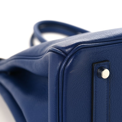 Hermes Taurillon Novillo Sea Surf and Fun Birkin 35 Bleu Saphir 9 of 13