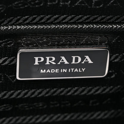 Prada Re-Nylon Vela Saffiano Pocket Single Buckle Messenger Shoulder Bag Black 6 of 9