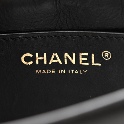 Chanel Calfskin Quilted Mini Nailed CC Flap Bag Black 6 of 13