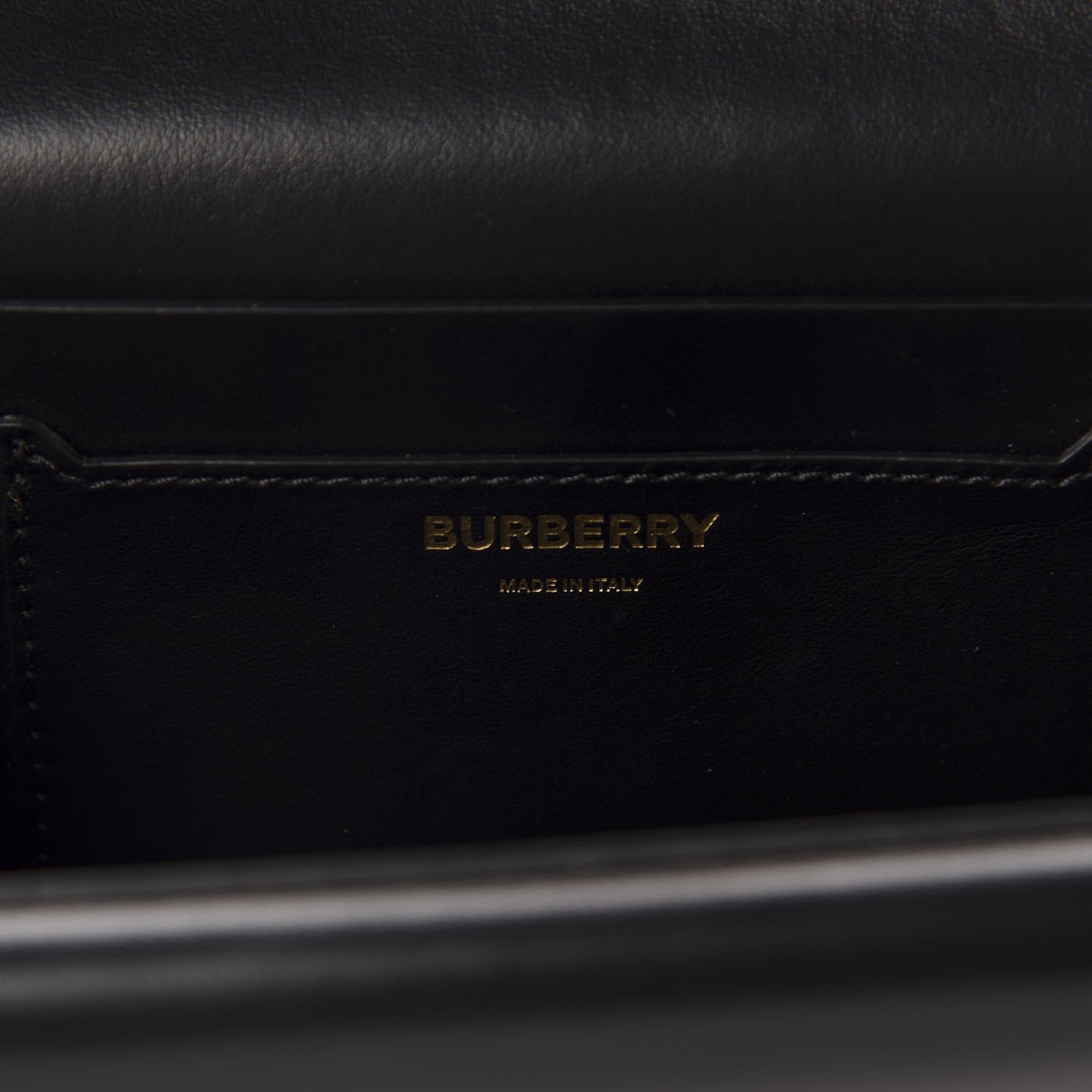 Burberry Smooth Calfskin Quilted Check TB Envelope Belt Bag Black 11 of 12