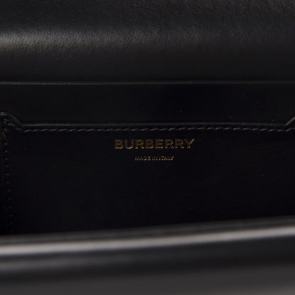 Burberry Smooth Calfskin Quilted Check TB Envelope Belt Bag Black 11 of 12