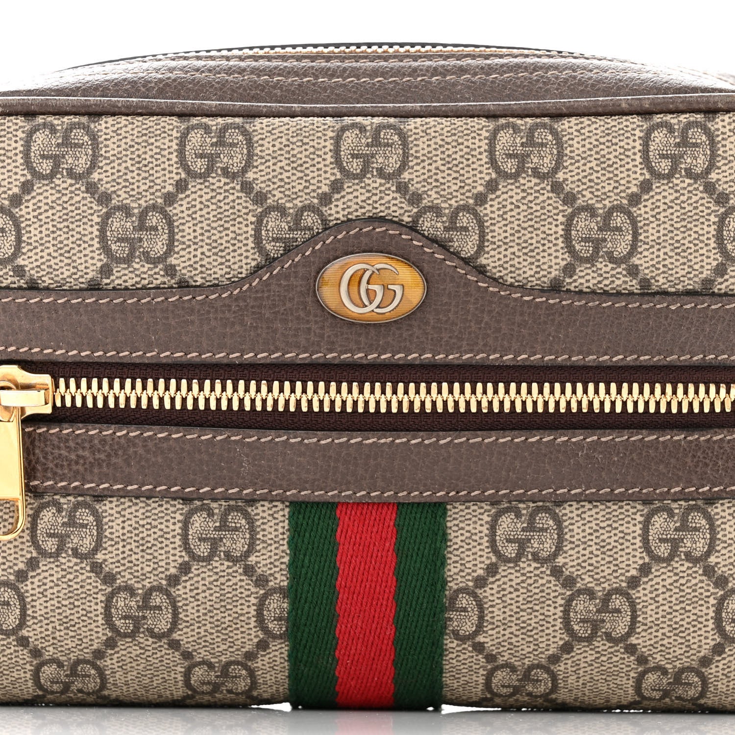 Gucci GG Supreme Monogram Web Small Ophidia Belt Bag 95/38 Dark Brown 8 of 12