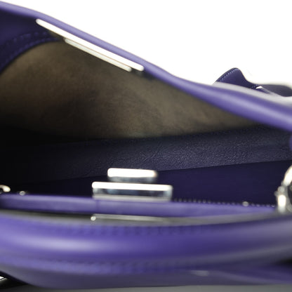 Fendi Vitello Seta Lace Up Medium Peekaboo Iconic Satchel Purple Rain 6 of 8