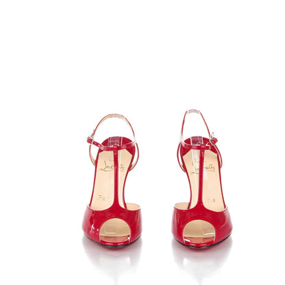 Christian Louboutin Patent Ernesta 100 Pumps 36 Red 2 of 7