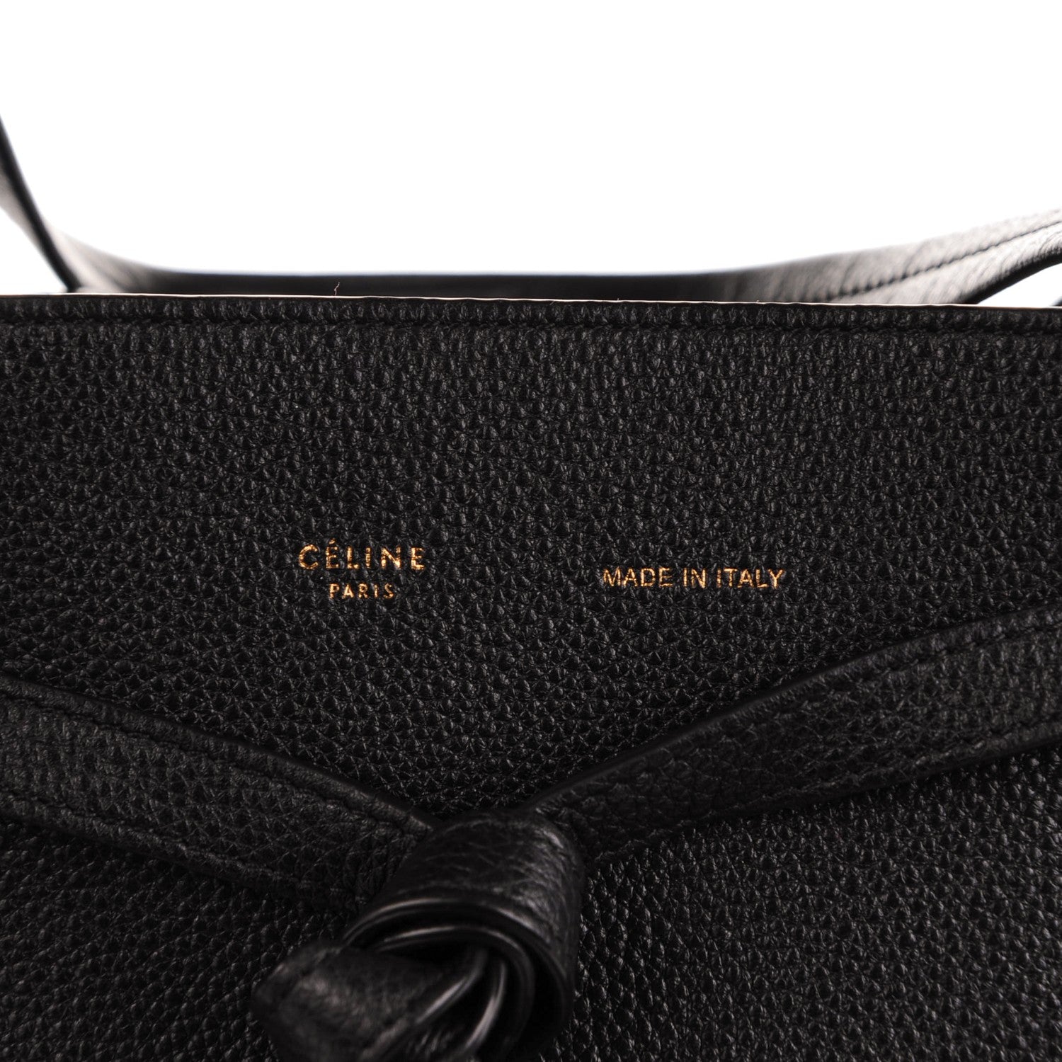 Celine Supple Calfskin Medium Belt Cabas Phantom Black 5 of 7