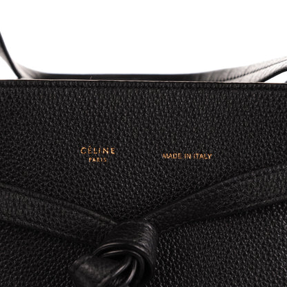 Celine Supple Calfskin Medium Belt Cabas Phantom Black 5 of 7
