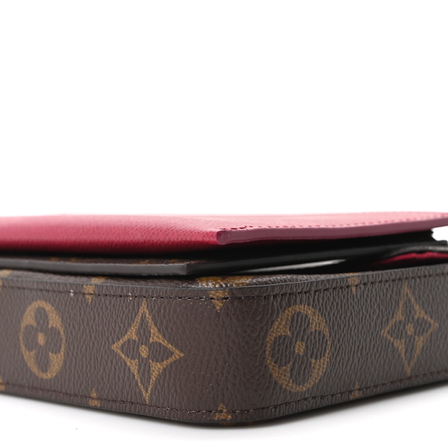 Louis Vuitton Monogram Pochette Felicie Chain Wallet Fuchsia 14 of 14