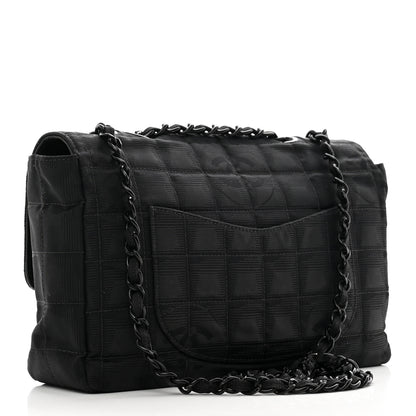 Chanel Nylon Medium Travel Flap Black 3 of 11
