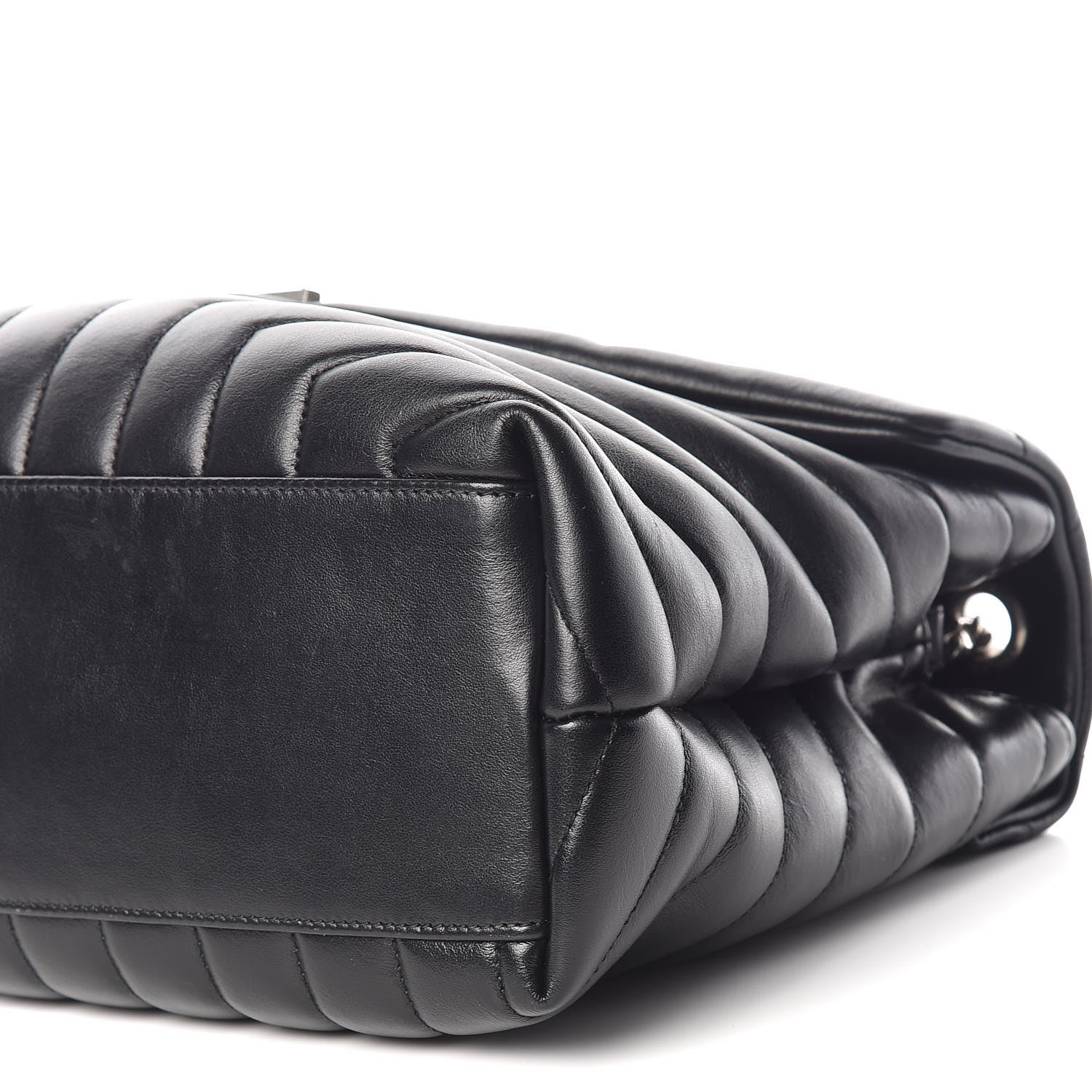 Saint Laurent Calfskin Y Quilted Monogram Medium Loulou Chain Satchel Black 12 of 13