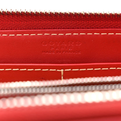 Goyard Goyardine Matignon Zip Around GM Wallet Red 6 of 10