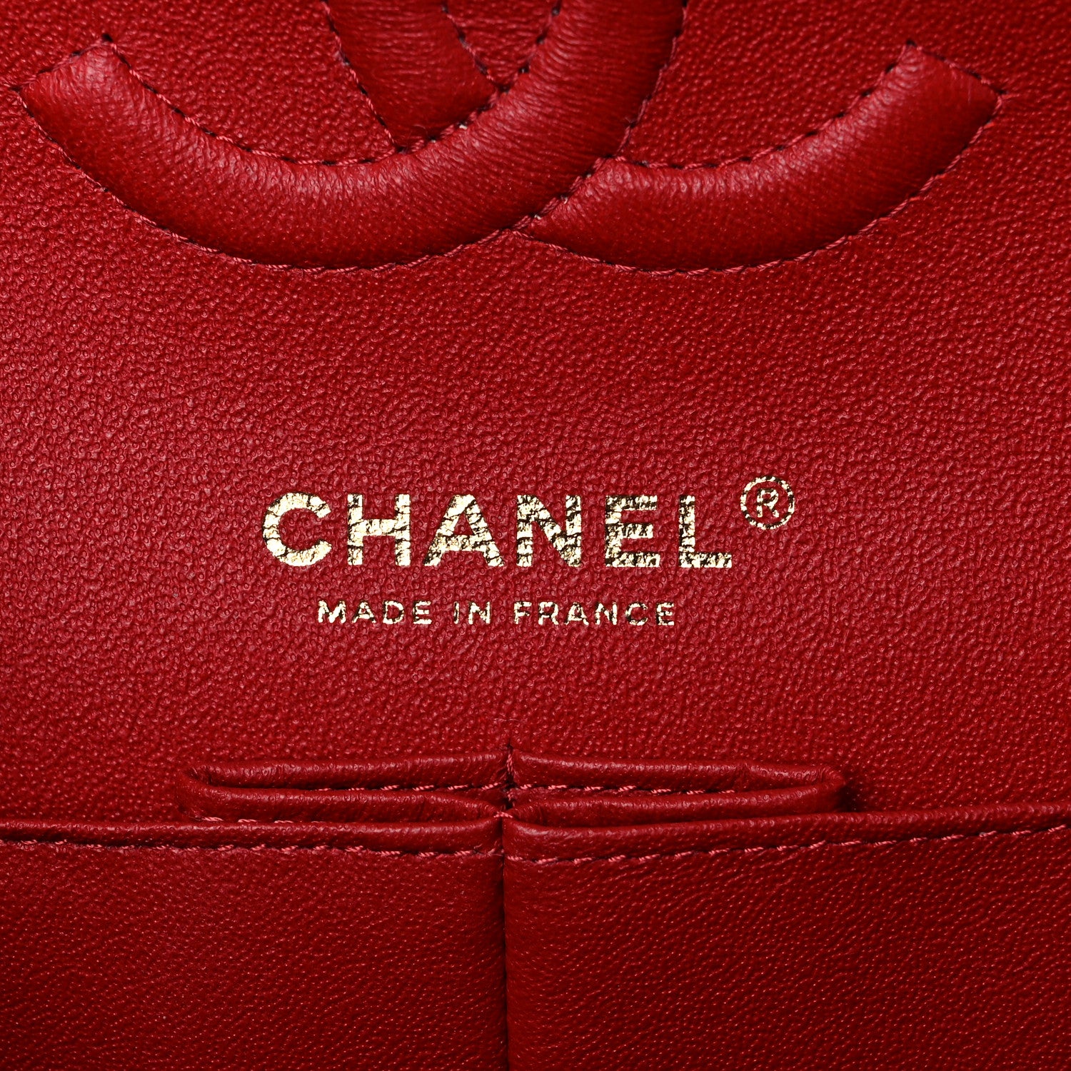 Chanel Caviar Quilted Medium Double Flap Red 6 of 10
