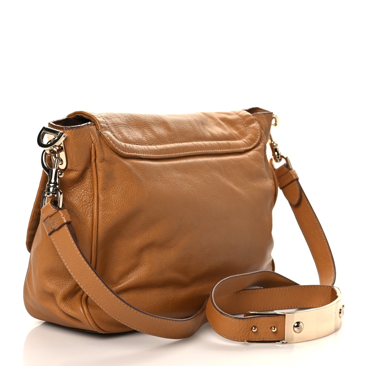 Mulberry Soft Small Grain Evelina Satchel Oak 2 of 5