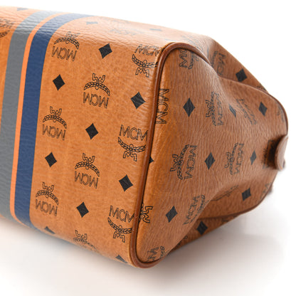 MCM Visetos Dog Bone Boston Bag Cognac 7 of 10