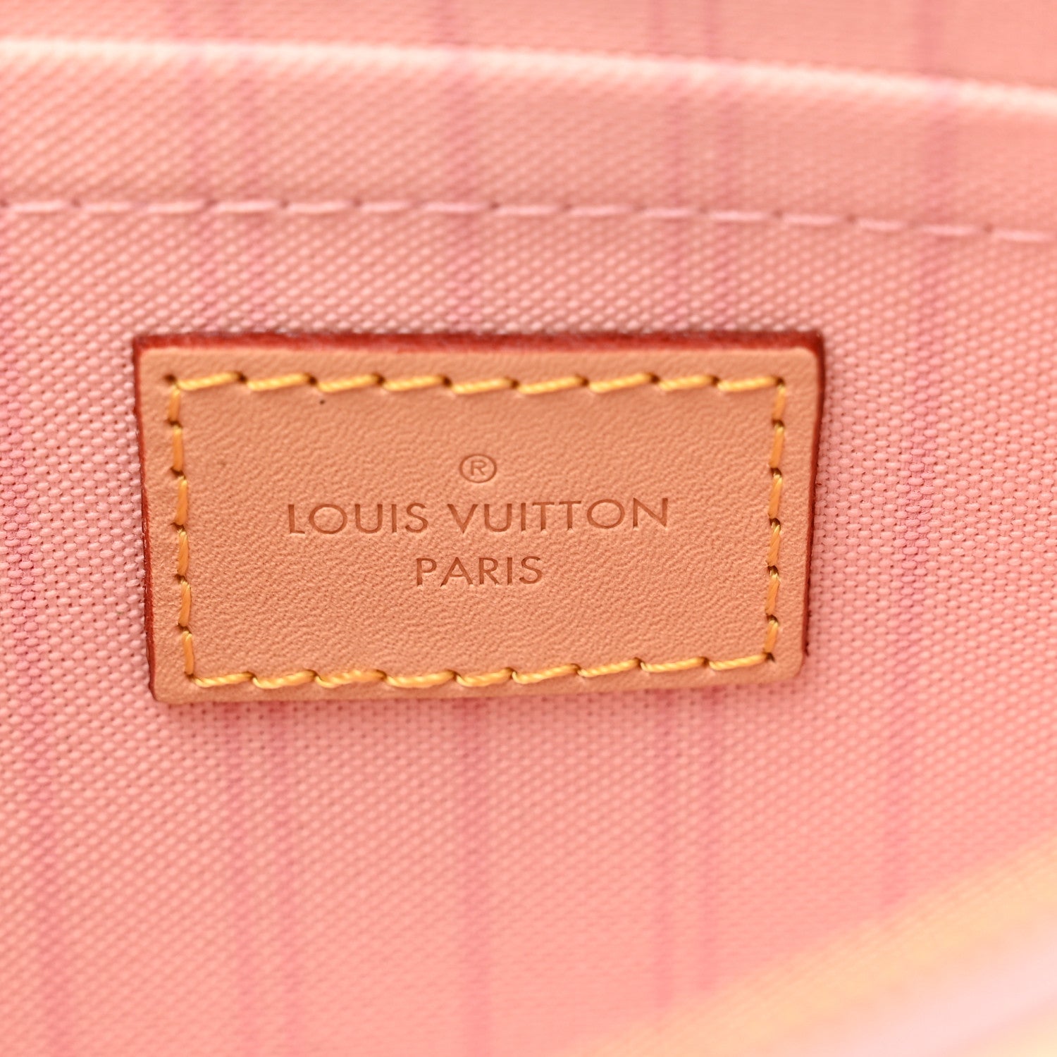 Louis Vuitton Damier Azur Neverfull MM GM Pochette Rose Ballerine 6 of 6