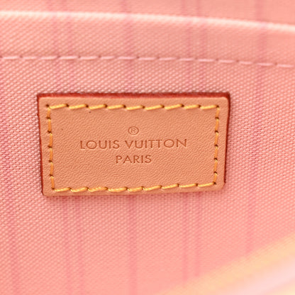 Louis Vuitton Damier Azur Neverfull MM GM Pochette Rose Ballerine 6 of 6