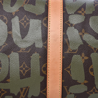 Louis Vuitton Graffiti Keepall 50 Kaki 8 of 17