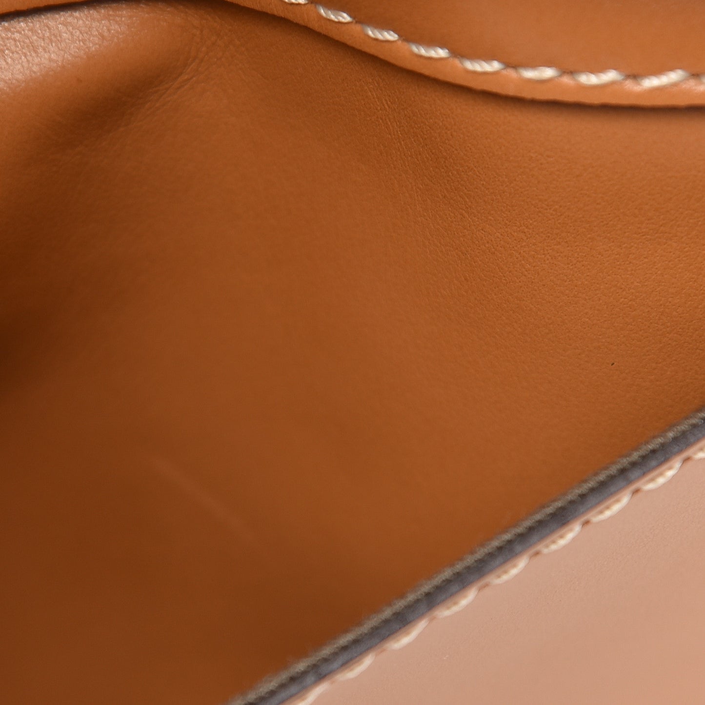 Shiny Calfskin Marcie Saddle Shoulder Bag Autumnal Brown