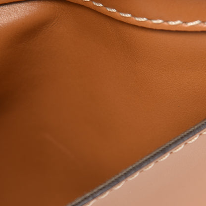 Chloe Shiny Calfskin Marcie Saddle Shoulder Bag Autumnal Brown 7 of 11
