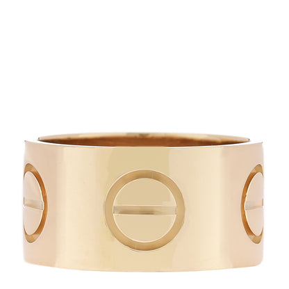 Cartier 18K Yellow Gold 11mm LOVE Ring 58 8.5 3 of 4