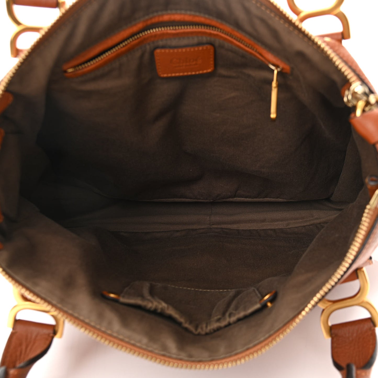 Calfskin Large Marcie Satchel Tan