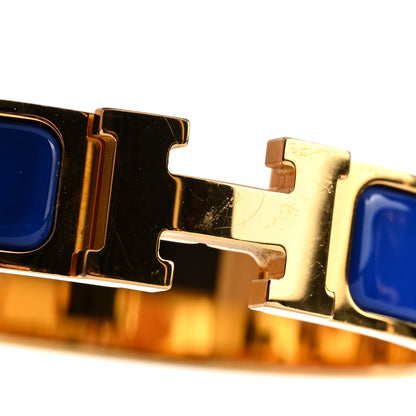 Hermes Narrow Enamel Clic Clac H Bracelet PM Blue Electrique 5 of 5