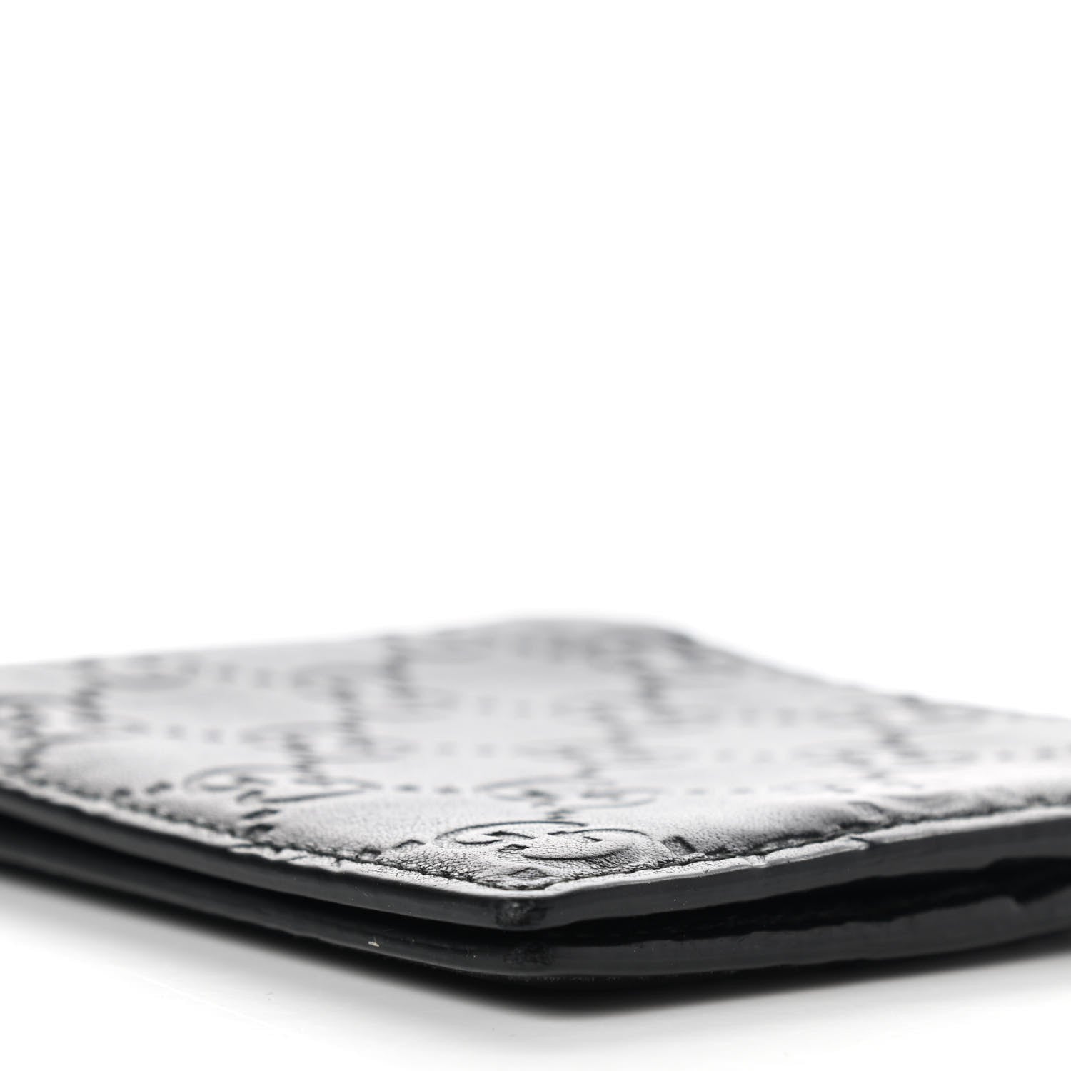 Gucci Guccissima Bi-Fold Wallet Black 8 of 12
