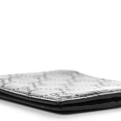 Gucci Guccissima Bi-Fold Wallet Black 8 of 12